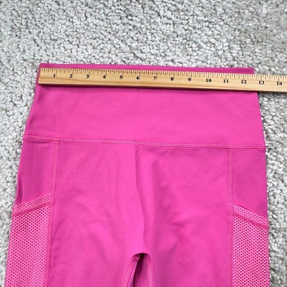Aerie Offline Goals High Rise 7/8 Legging Pink Mesh Pockets - Picture 9 of 12